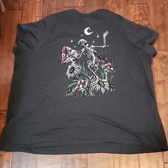 Torrid Skeleton Play Classic Fit Slub Notch Neck Tee - Picture 5 of 9